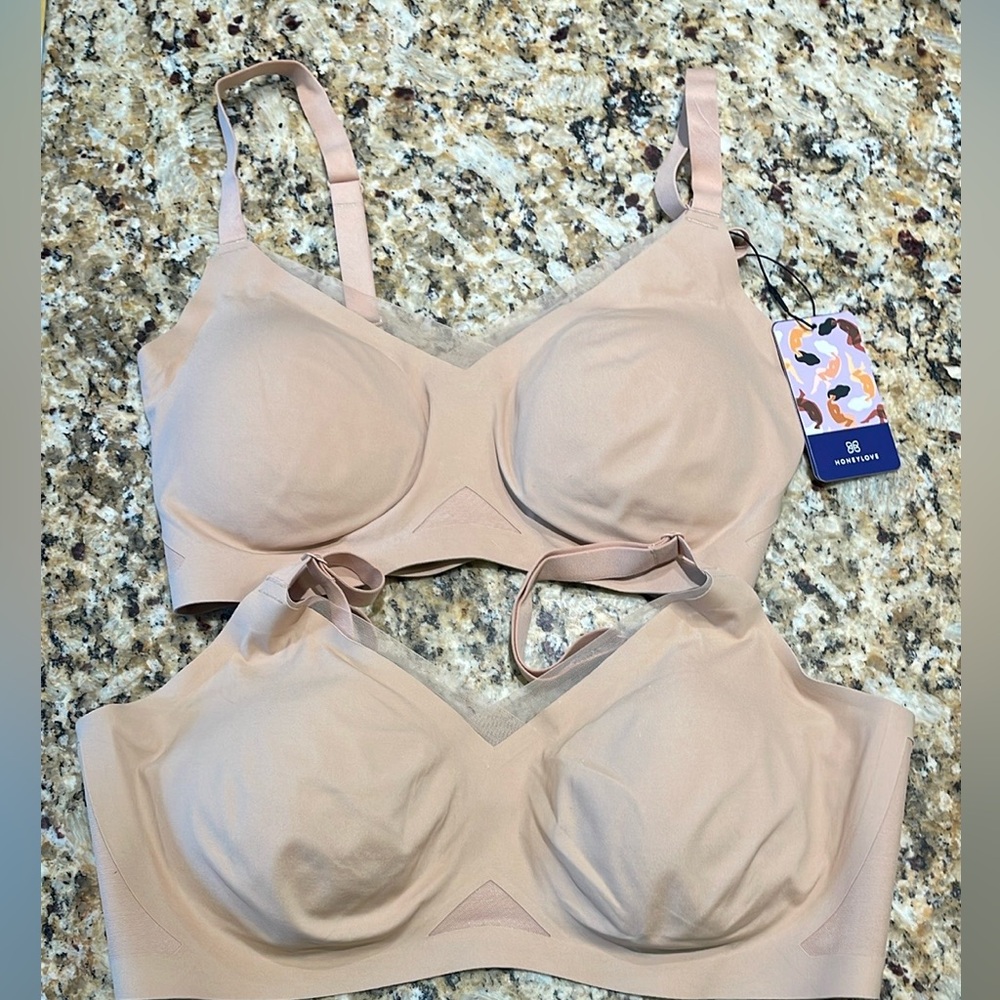 Two New Honeylove Crossover Bras
